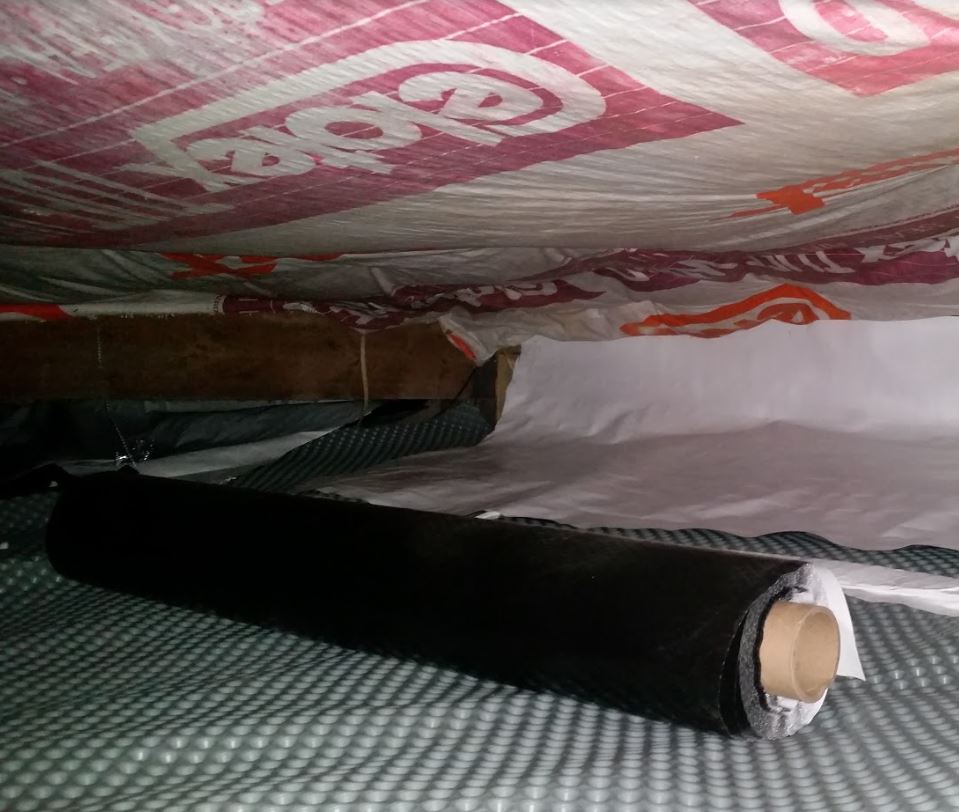 Crawl space vapor barrier