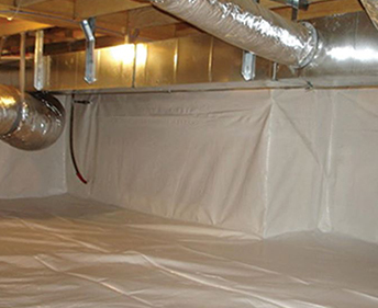 An encapsulated crawl space