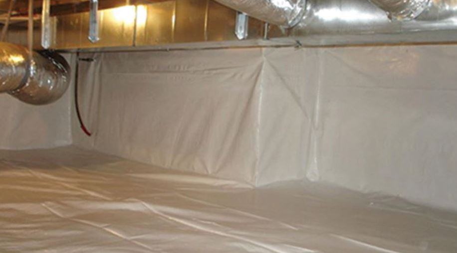 Fully encapsulated crawl space